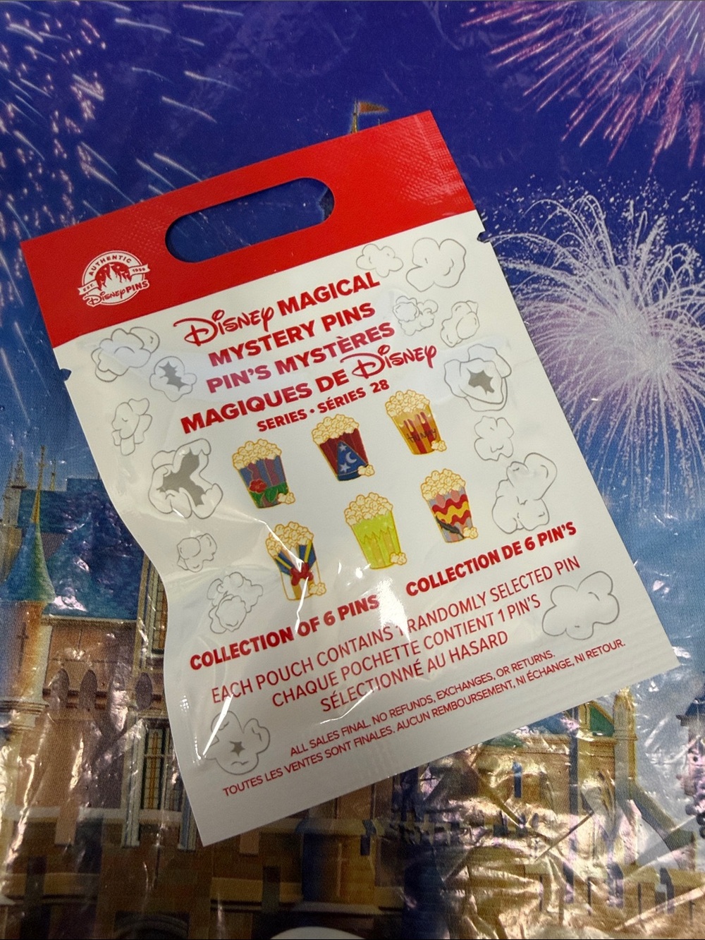 Disney Magical Mystery Pin Pouch - Popcorn Set
